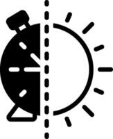 solid icon for day vector