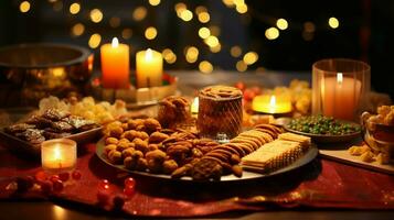 Delectable Diwali Delights. An array of festive foods and snacks to celebrate the joyous occasion photo