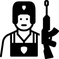 solid icon for soldiers vector