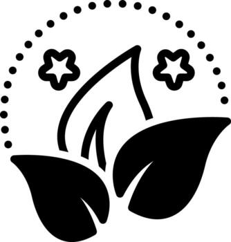 sólido icono para bio vector