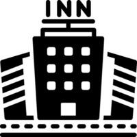 solid icon for inns vector