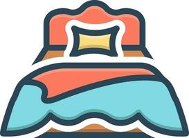 color icon for bedding vector