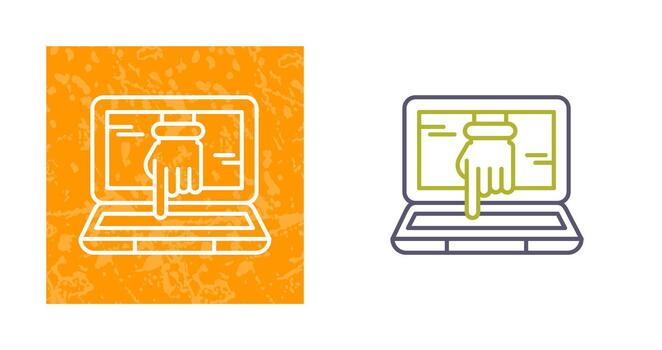 icono de vector de piratería informática