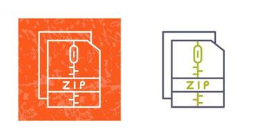 Zip File Vector Icon