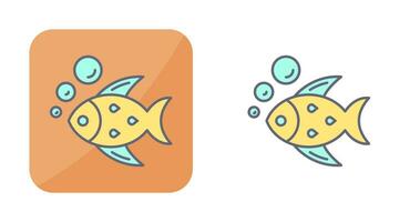 icono de vector de pescado