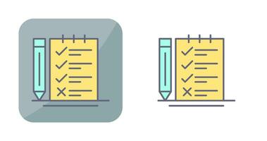 icono de vector de lista de verificación de encuesta