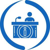 Information Desk Vector Icon