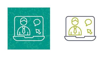Online Interview Vector Icon