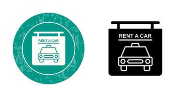 Rent a Car Vector Icon