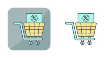 icono de vector de impuesto de compras