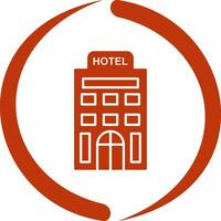 icono de vector de hotel