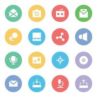 Pack of Business and Communication Icons vector