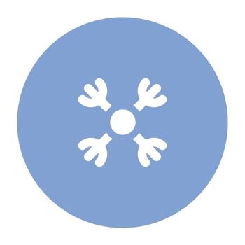 Collection of Design Tools Flat Circular Icons vector