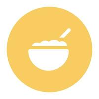 Nutrition Flat Circular Icons vector