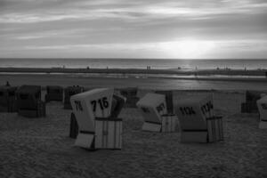 el playa de langeoog isla foto