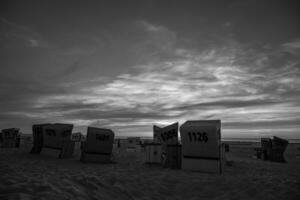 the beach of langeoog island photo