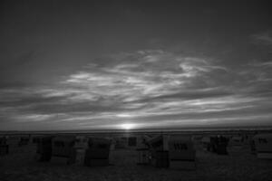 the beach of langeoog island photo