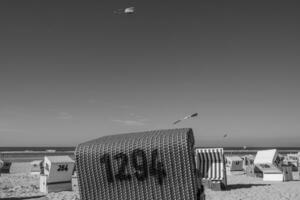 the beach of langeoog island photo