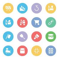 Set of Renovation Flat Icons vector