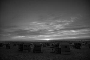 langeoog isla en el norte mar foto