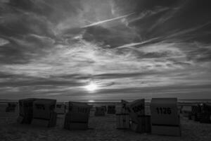 langeoog isla en el norte mar foto