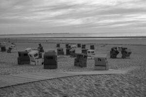 langeoog isla en el norte mar foto