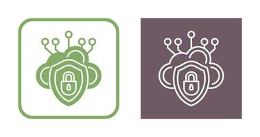 Cloud Security Vector Icon