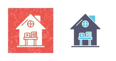 Home Work Place Vector Icon