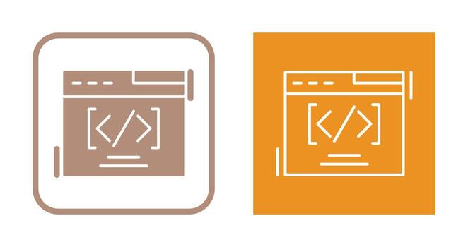 icono de vector de codificación web