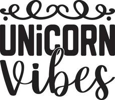 unicorn vibes design vector