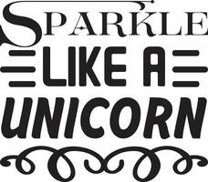 sparkle like a unicorn vector