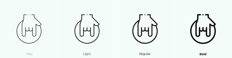 skill icon. Thin, Light, Regular And Bold style design isolated on white background vector