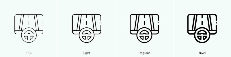 simulator icon. Thin, Light, Regular And Bold style design isolated on white background vector