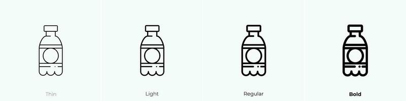 soda icon. Thin, Light, Regular And Bold style design isolated on white background vector