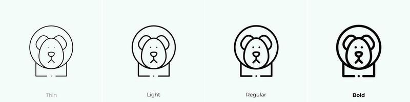 space . icon. Thin, Light, Regular And Bold style design isolated on white background vector