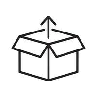 open box package symbol icon vector design illustration