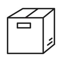caja paquete símbolo icono vector diseño ilustración
