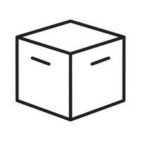 caja paquete símbolo icono vector diseño ilustración