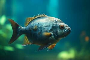 Piranha in nature wide life animals. AI Generated. photo