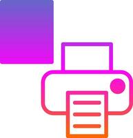 Printer Setup Vector Icon Design