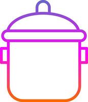 Cooking pot Vector Icon Design