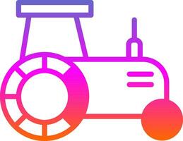 Tractor Vector Icon Design