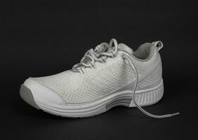 New practical beautiful White sneakers of the elite manufacturer of high quality. Super photo