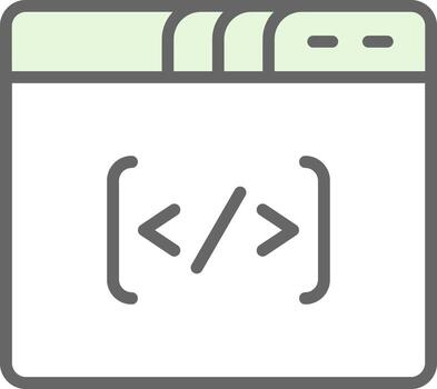 Coding Vector Icon Design