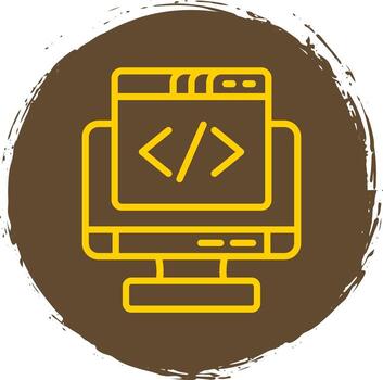 Coding Vector Icon Design