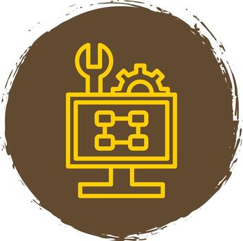 solución de problemas diagrama de flujo vector icono diseño