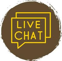 Live Chat Vector Icon Design