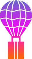 Hot air ballon Vector Icon Design