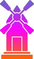 Windmill Vector Icon Design