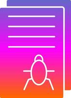 Bug Report Vector Icon Design